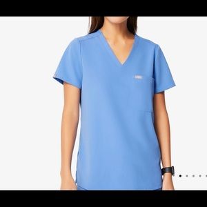 Figs Blue Catarina Top Size Medium